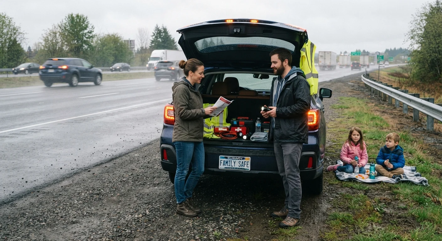 Roadside Emergency Preparedness for Families Traveling by Car